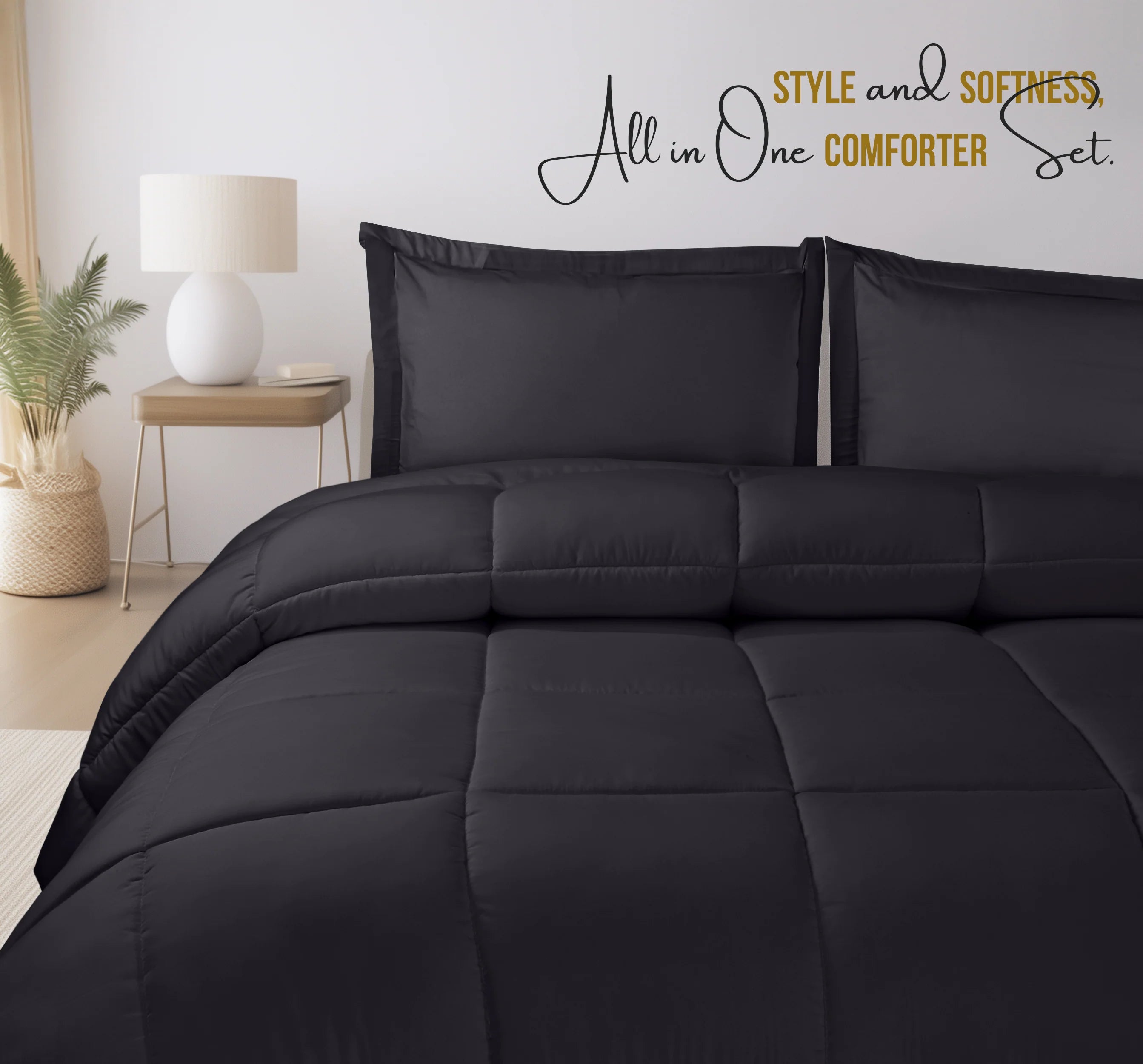 Premium All-Season Comforter Set (3-Piece)