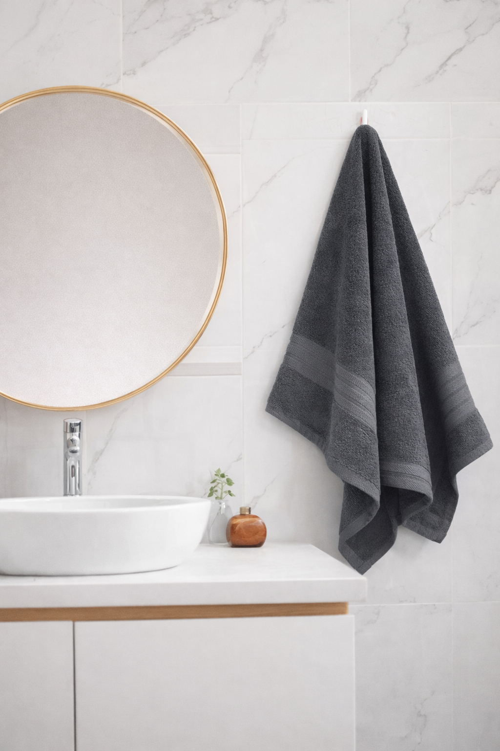 Premium Charcoal Cotton Towels