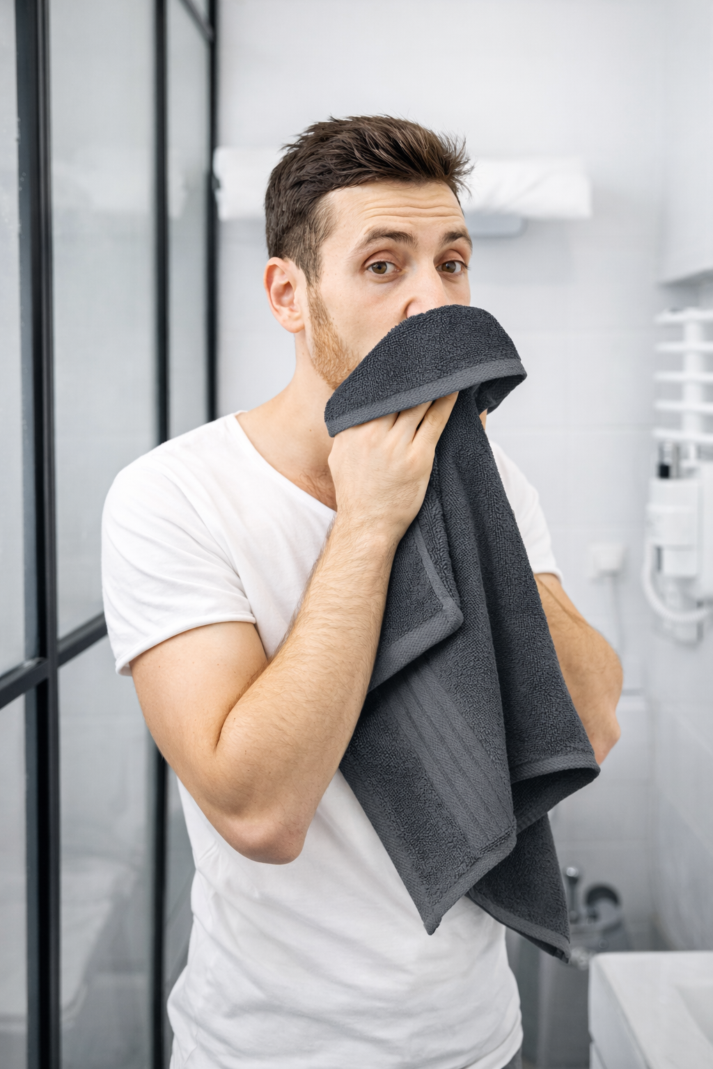 Premium Charcoal Cotton Towels
