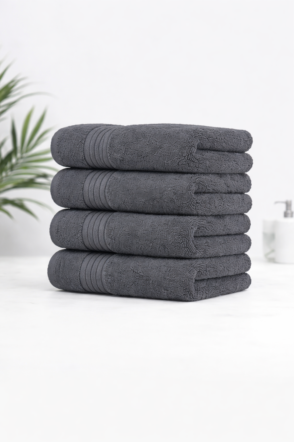 Premium Charcoal Cotton Towels