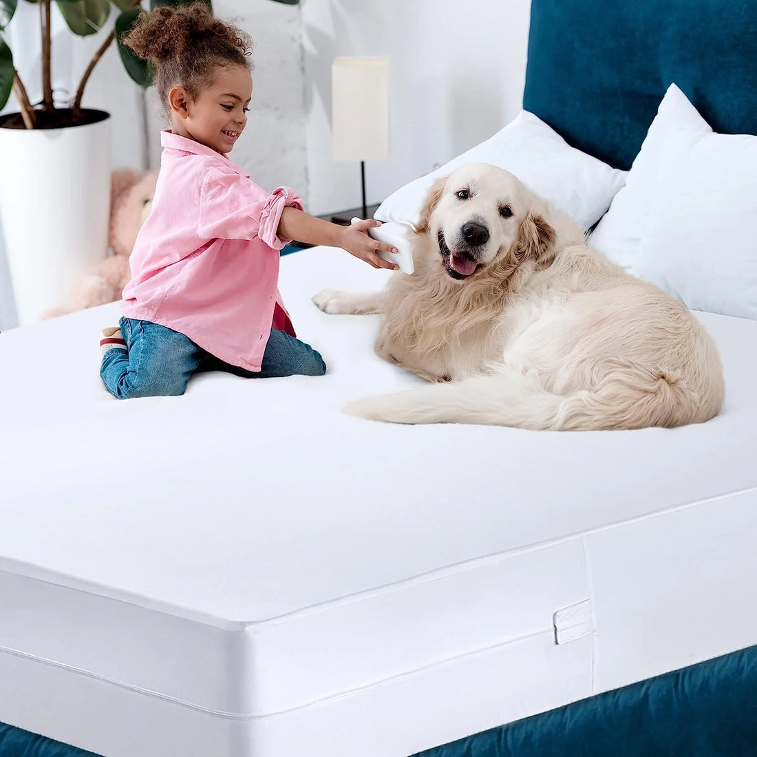 Premium Waterproof Zippered Mattress Encasement – 360° Protection, Soft & Breathable