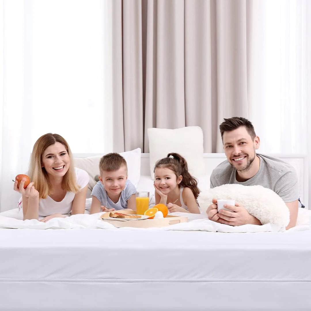 Premium Waterproof Zippered Mattress Encasement – 360° Protection, Soft & Breathable