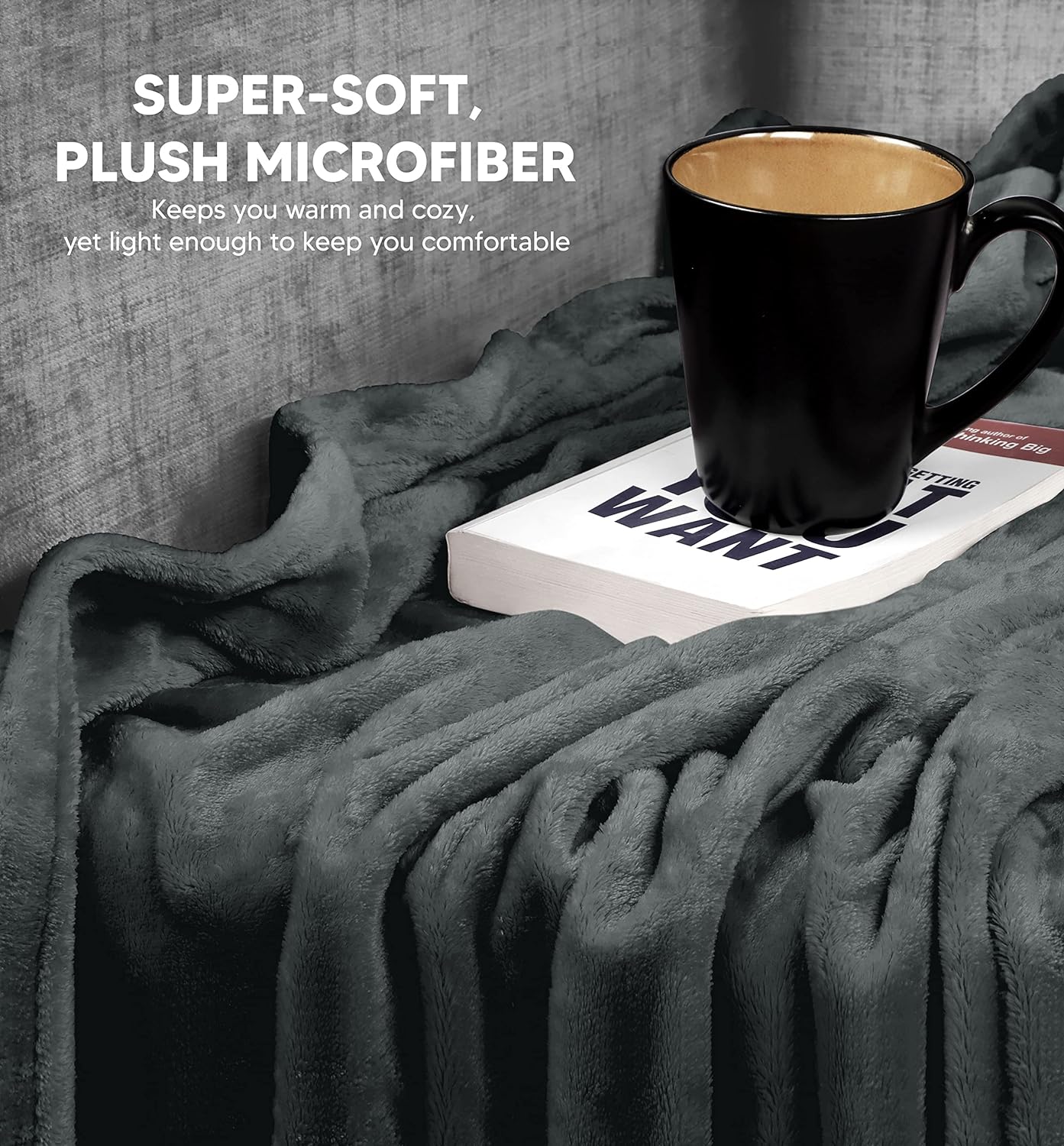 Premium Plush Microfiber Throw Blanket