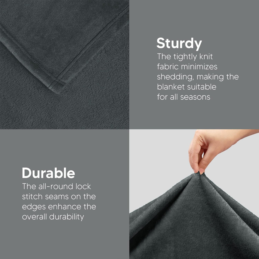 Premium Plush Microfiber Throw Blanket