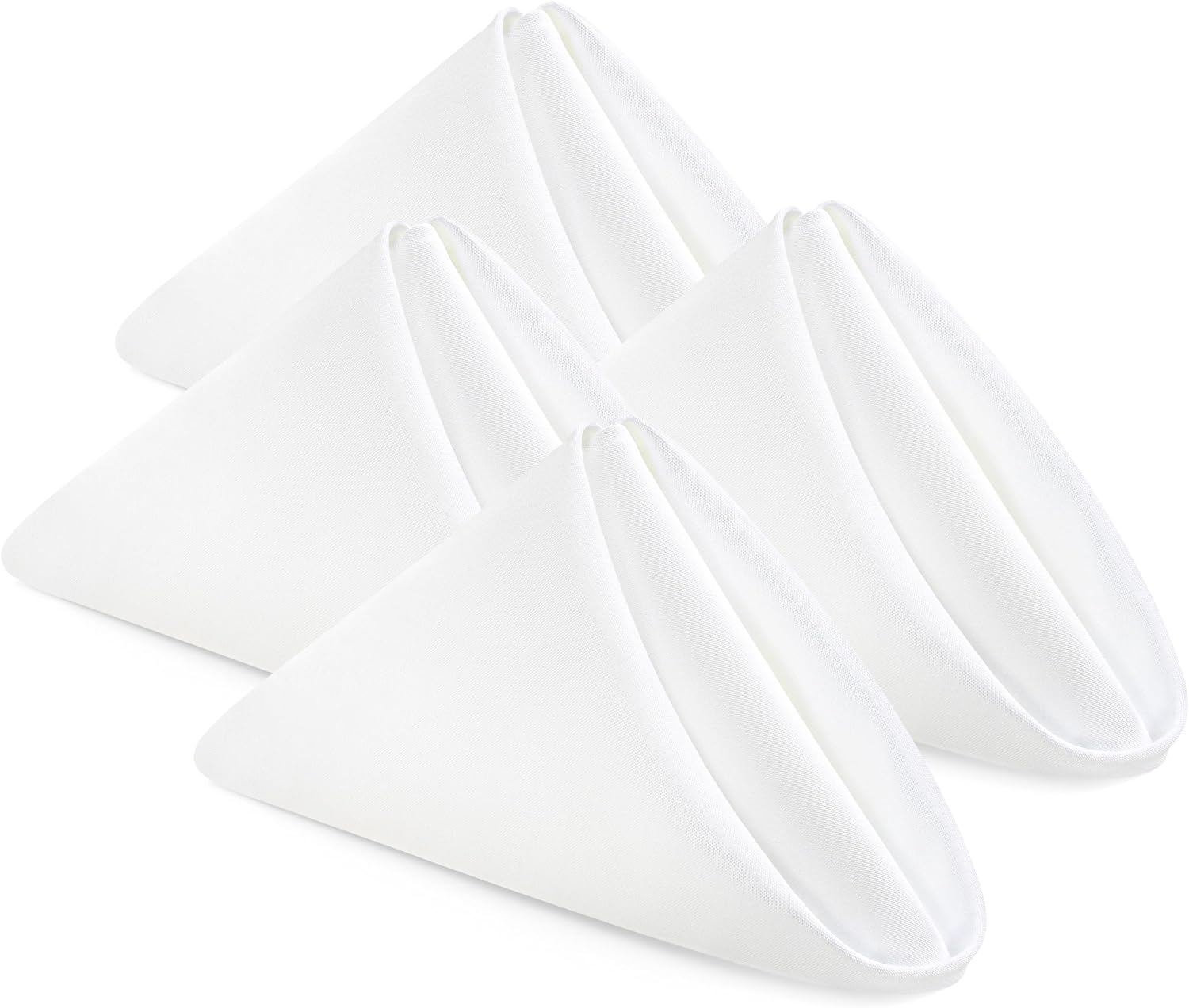 Premium Reusable White Cloth Napkins (Pack of 24)