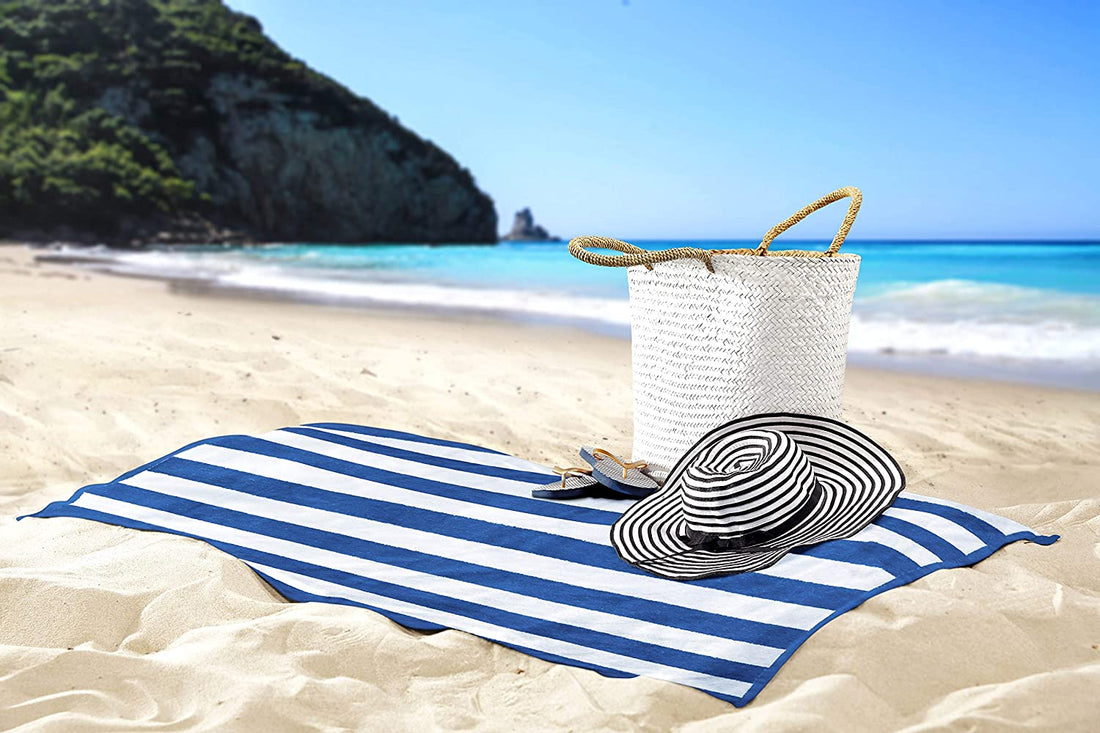 Premium Cabana Stripe Beach Towels – Extra Large, Soft & Highly Absorbent
