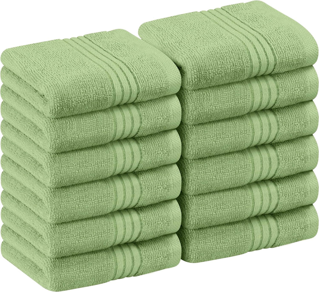 Ultra-Soft Premium White Washcloth Set – Highly Absorbent & Gentle on Skin