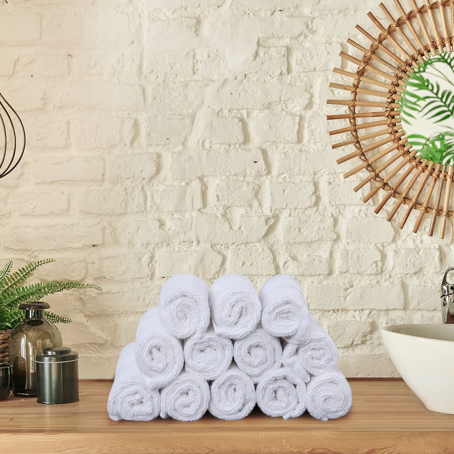 Ultra-Soft Premium White Washcloth Set – Highly Absorbent & Gentle on Skin