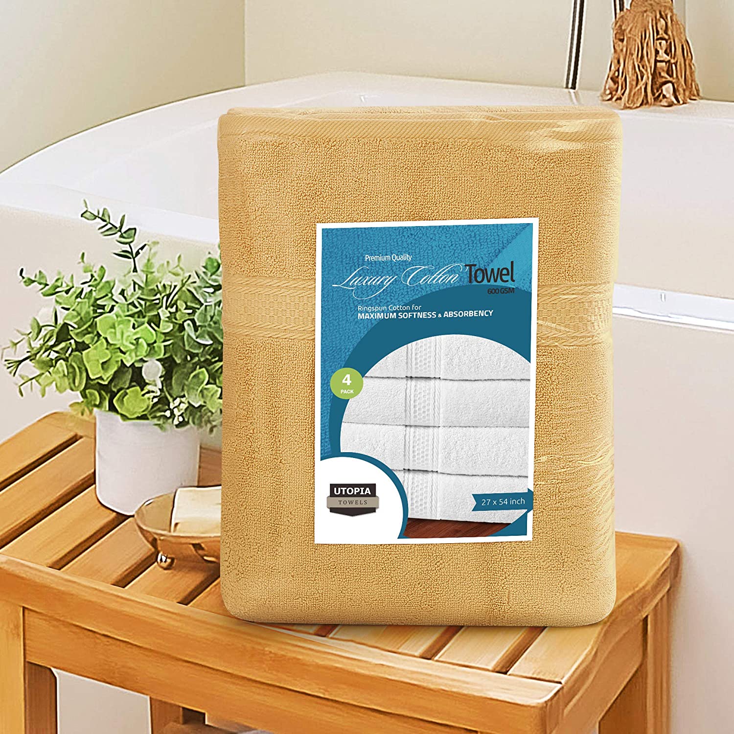 Premium Beige Cotton Bath Towels – Ultra Soft & Highly Absorbent